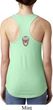 Sugar Skull Patch Back Print Ladies Ideal Tank Top