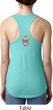 Sugar Skull Patch Back Print Ladies Ideal Tank Top