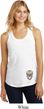 Sugar Skull Patch Bottom Print Ladies Racerback Tank Top