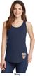 Sugar Skull Patch Bottom Print Ladies Tank Top