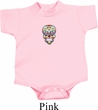 Sugar Skull Patch Middle Print Baby Onesie