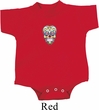 Sugar Skull Patch Middle Print Baby Onesie