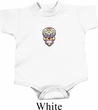 Sugar Skull Patch Middle Print Baby Onesie