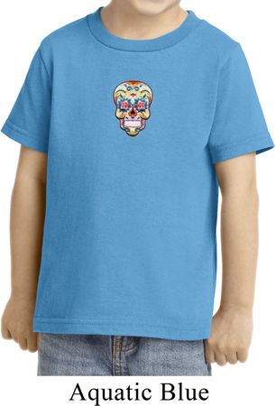 Sugar Skull Patch Middle Print Toddler Shirt