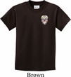Sugar Skull Patch Pocket Print Kids Shirt