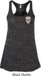 Sugar Skull Patch Pocket Print Ladies Flowy Racerback Tanktop
