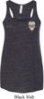 Sugar Skull Patch Pocket Print Ladies Flowy Racerback Tanktop