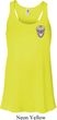 Sugar Skull Patch Pocket Print Ladies Flowy Racerback Tanktop