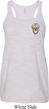 Sugar Skull Patch Pocket Print Ladies Flowy Racerback Tanktop
