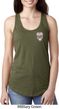 Sugar Skull Patch Pocket Print Ladies Ideal Tank Top