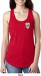Sugar Skull Patch Pocket Print Ladies Ideal Tank Top