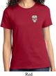 Sugar Skull Patch Pocket Print Ladies Shirt