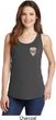 Sugar Skull Patch Pocket Print Ladies Tank Top