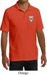 Sugar Skull Patch Pocket Print Mens Pique Polo Shirt