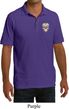 Sugar Skull Patch Pocket Print Mens Pique Polo Shirt