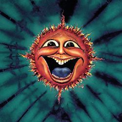 Sun Shirt Sunface Mystical Sun New Age Blue Tie Dye Tee Shirt