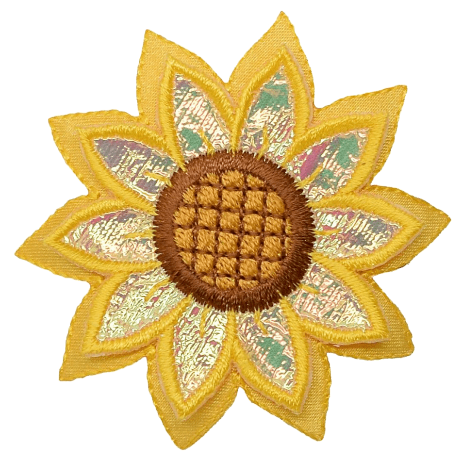 Sunflower IronOn Applique Patch IronOn Patches