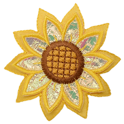 Sunflower Iron-On Applique Patch