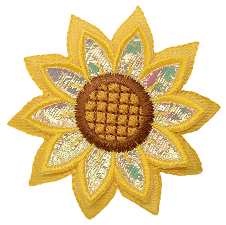 Sunflower Iron-On Applique Patch