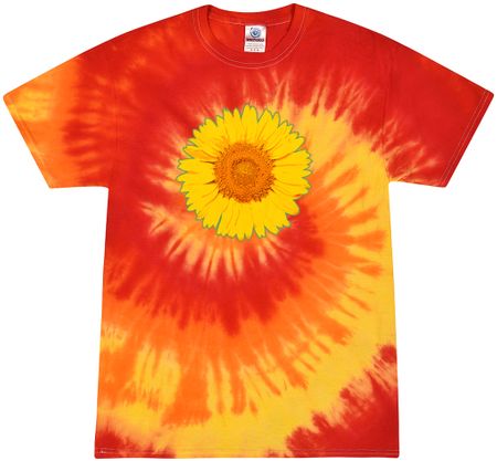 Sunflower Tie Dye T-shirt - Blaze Orange