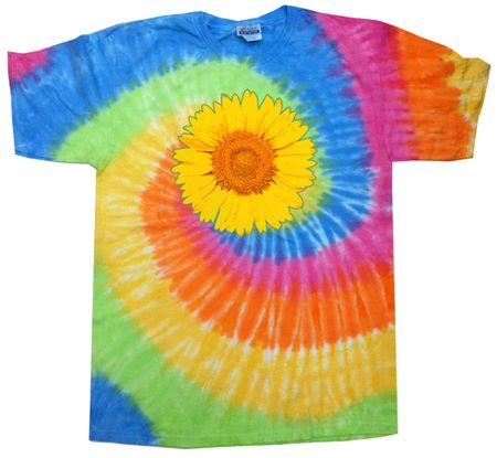 Sunflower Tie Dye Tshirt - Eternity