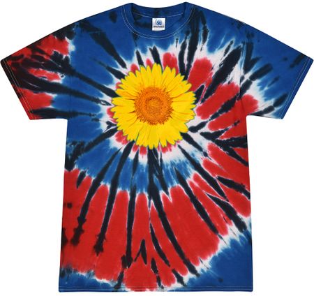 Sunflower Tie Dye Tshirt - Independence