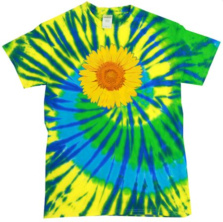 Sunflower Tie Dye Tshirt - Karma
