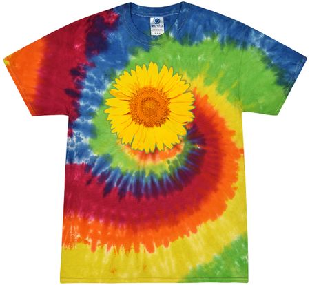 Sunflower Tie Dye Tshirt - Moondance