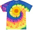 Sunflower Tie Dye Tshirt - Neon Rainbow