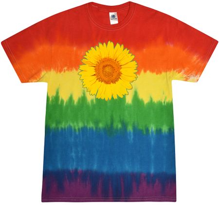 Sunflower Tie Dye Tshirt - Pride