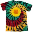 Sunflower Tie Dye Tshirt - Rasta Web