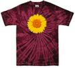 Sunflower Tie Dye Tshirt - Spider Crimson