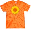 Sunflower Tie Dye Tshirt - Spider Orange