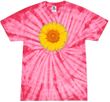 Sunflower Tie Dye Tshirt - Spider Pink
