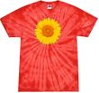 Sunflower Tie Dye Tshirt - Spider Red