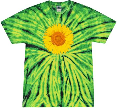Sunflower Tie Dye Tshirt - Wild Spider
