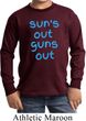Suns Out Guns Out Kids Long Sleeve Shirt