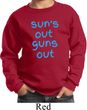 Suns Out Guns Out Kids Sweatshirt