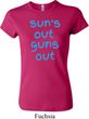 Suns Out Guns Out Ladies Crewneck Shirt