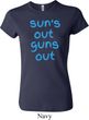 Suns Out Guns Out Ladies Crewneck Shirt