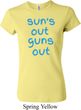 Suns Out Guns Out Ladies Crewneck Shirt