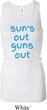 Suns Out Guns Out Ladies Longer Length Racerback Tank Top