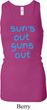 Suns Out Guns Out Ladies Longer Length Racerback Tank Top