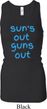 Suns Out Guns Out Ladies Longer Length Racerback Tank Top