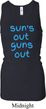 Suns Out Guns Out Ladies Longer Length Racerback Tank Top