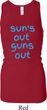 Suns Out Guns Out Ladies Longer Length Racerback Tank Top