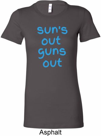 Suns Out Guns Out Ladies Longer Length Shirt