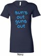Suns Out Guns Out Ladies Longer Length Shirt