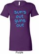 Suns Out Guns Out Ladies Longer Length Shirt