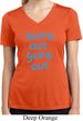 Suns Out Guns Out Ladies Moisture Wicking V-neck Shirt